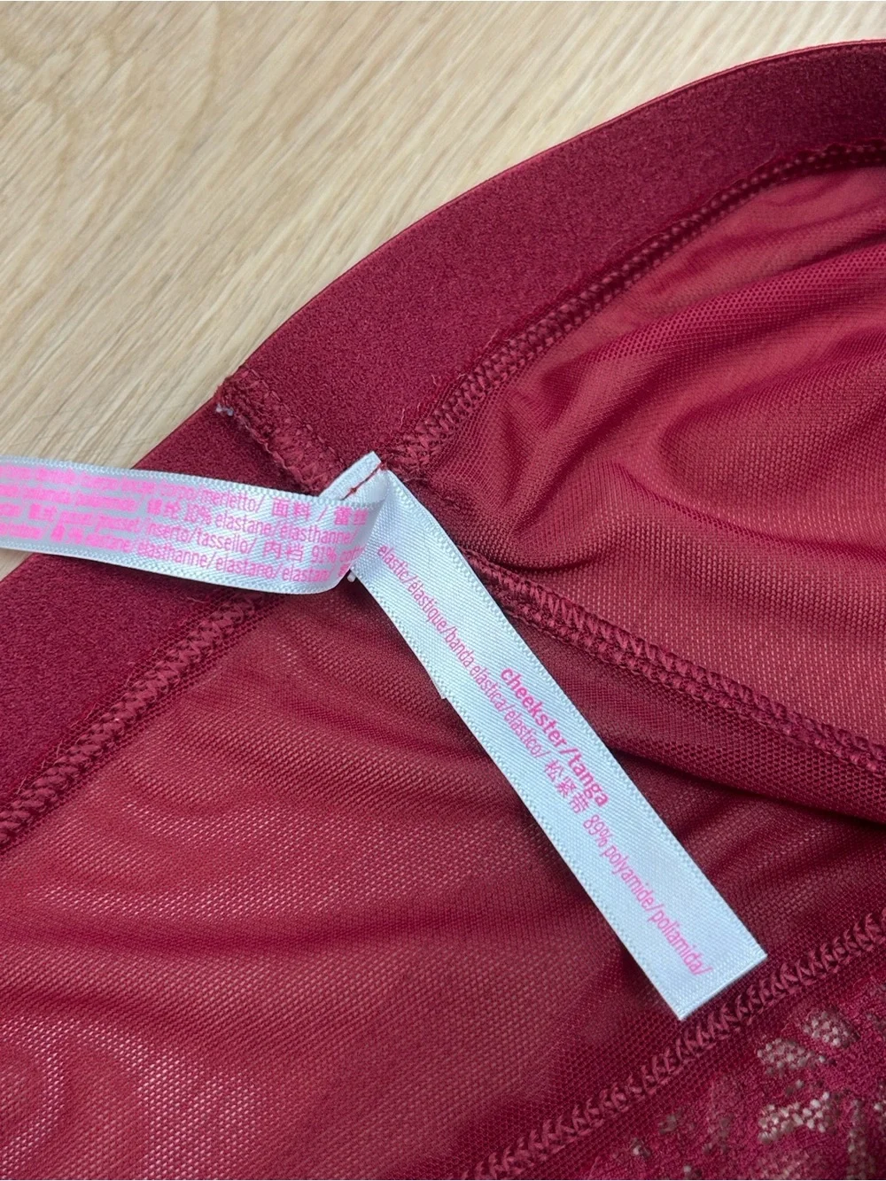 PINK Victoria’s Secret Lace Cheekster Panty L